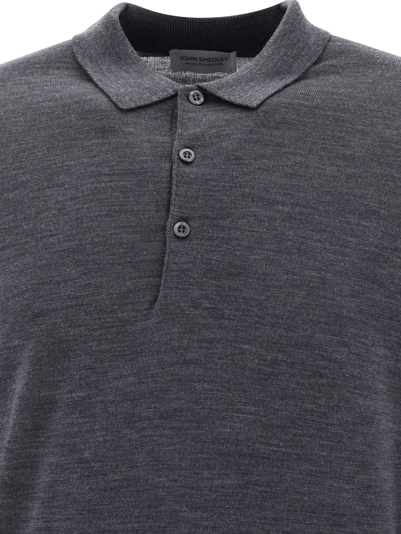 JOHN SMEDLEY Grey Belper polo shirt